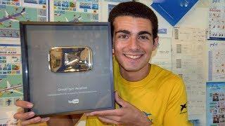 100.000 Subscribers SILVER PLAY BUTTON Unboxing! (& Announcements) - GreatFlyer Aviation