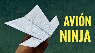 cómo hacer un AVIÓN DE PAPEL NINJA que vuela mucho ️