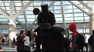 (LA Comic Con) Cosplaying as Ignited Freddy From TJOC! Part 1