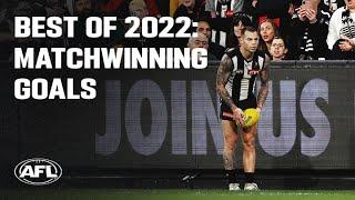 Best of 2022: Matchwinning goals | AFL