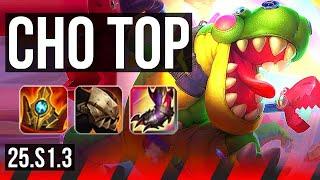 CHO'GATH vs DARIUS (TOP) | 10/3/7, Dominating | EUW Diamond | 25.S1.3