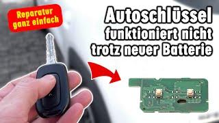 Autoschlüssel reparieren - funktioniert nicht trotz neuer Batterie - Reparatur ganz einfach