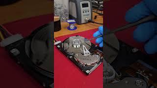 How to ruin a hard drive in 10 seconds #hardware #technology #destruction #tech