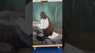 ️Beautiful Easter artwork in the church foyer 4/13/2025️