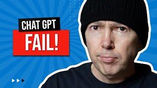 CHAT GPT: DO NOT USE IT FOR THIS!