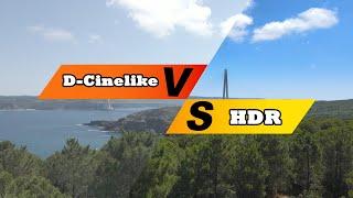 Mavic Air 2 - D-Cinelike vs HDR Dynamic Range Comparison