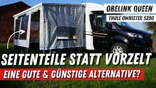 Günstige Alternative zum VorzeitSeitenteile für Markise Obelink Queen️ Thule Omnister 5200 Aufbau