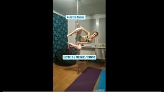 Simply Pole inspiration - exits from lotus / genie / frog