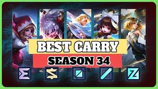 Best Heroes For Solo Carrying (Season 34) | Mobile Legends