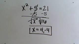 Solving Quadratic Equations Using Square Roots