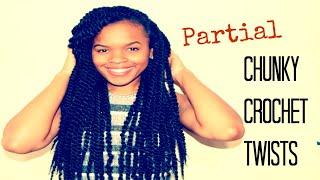 DIY: PARTIAL Marley Twist Crochet Braids! Braid Pattern and Hair Review New Amour Hair Collection