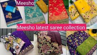 |Meesho saree haul| most trending saree in Instagram &meesho|meesho  festive wear sarees#meesho