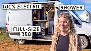 VAN TOUR | "I can be off-grid forever" | Sprinter DIY Conversion