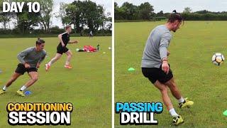 Footballer Conditioning Session | Improve Fitness... (DAY IN THE LIFE OF A FOOTBALLER) | DAY 10