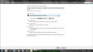 Disabling windows 7 automatic updates