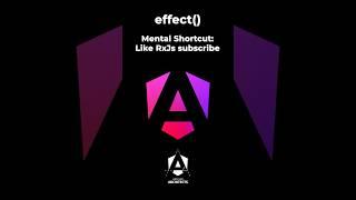 Angular's effect(): Mental Shortcut: Like RxJs' subscribe #angular #coding #programming