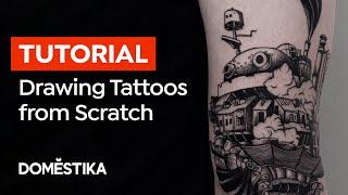 How to Design Tattoos from Scratch - Drawing Tutorial by Sophie Mo | Domestika English