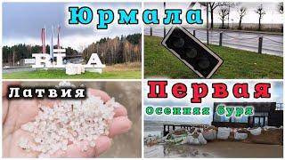 Ласковая БУРЯ В ЛАТВИЮ Пришла Многим эта БУРЯ крышу УНЕСЛА #рекомендации #rigalatvia #море сегодня