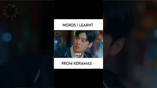 Words we often hear in kdramas