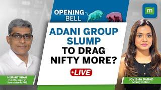 Live: Will Adani Group stocks rout dampen Nifty further?| SJVN, Afcons Infra in focus | Opening Bell