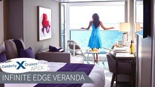 Edge Stateroom With Infinite Veranda | Celebrity Apex Full Walkthrough Tour & Review 4K | 2021