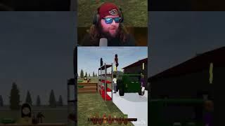 She went flying into the air #yardsalesim #livestream #highlights