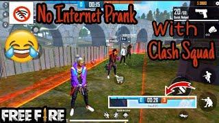 No Internet Prank || With Clash Squad Mod || Garena Free Fire || Waris Gaming