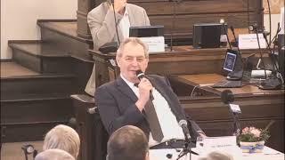 Prezident Zeman na semináři Evropa a svět 2030