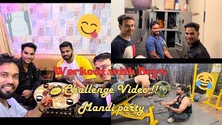 WORKOUT WITH BOYZ | PART-3 | wait for the END | CHALLENGE | party 