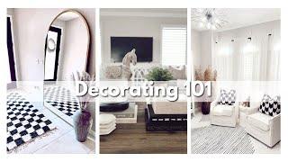 DECORATING 101 | TIPS AND TRICKS FOR BEGINNERS | HOW TO MAKE YOUR SPACE LOOK HIGH END ON A BUDGET