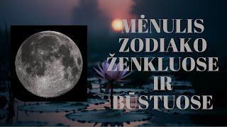 Mėnulis Zodiako ženkluose ir būstuose