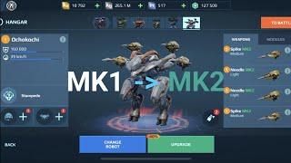 It took only 53M Silver to upgrade a T4 robot to MK2 | War Robots Silver Rush Event