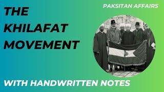 Khilafat Movement | Non-Cooperation movement || Pakistan Studies|| Indo Pak History||