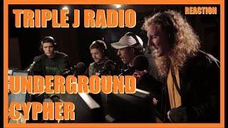 Underground Cypher on triple j Hip Hop Show | REACTION