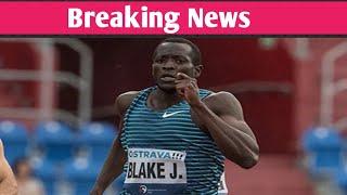 jerome Blake won the 200 meters race