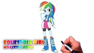 How to Draw Rainbow Dash Equestria Girls | My Little Pony