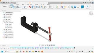 C Clamp in Fusion 360 #assembly