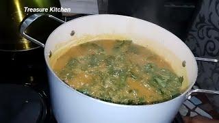 How To Cook Achi Soup With Garden Egg Leaves | Ofe Achi And Anara