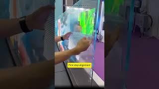Install this LED light screen at home, and you can also have a sci-fi glass.#glass #screen #lamp #