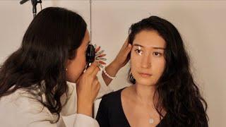 [ASMR] Medical Roleplay with Vertigo Patient: Cranial Nerve Exam, Dix-Hallpike, Epley (Real Person)