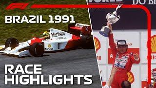 Senna's Magical Home Win | 1991 Brazilian Grand Prix | Race Highlights