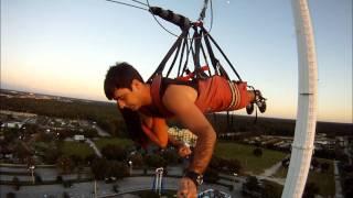 World's Tallest SkyCoaster at Sunset (300 FT)- HD - GoPro Hero - (Kissimmee - Orlando)