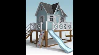 Детские игровые домики для улицы. KIDSLAND #shorts