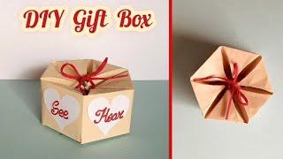 DIY Paper GIft Box / Gift Idea / How to make a Gift Box / Paper Craft #shorts