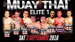 David O'Neill Vs Keiran Manwaring Muay Thai Elite 1