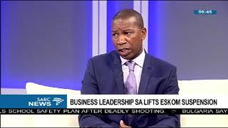 Business Leadership SA lifts Eskom suspension 1