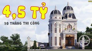 10 THÁNG HOÀN THIỆN căn biệt thự tân cổ 2 tầng 1 tum - LV 22020 | LUXVIET