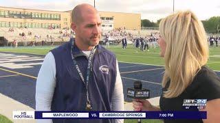 Ashley Kaiser live interview with McDowell head football coach Brad Orlando ahead of Trojans' home o