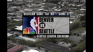 NBA On NBC - Nuggets @ Sonics 1994 Playoffs R1 Deciding Game 5