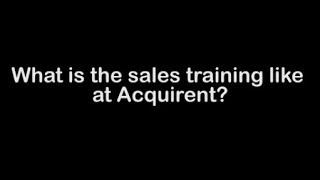 Sales Training at Acquirent